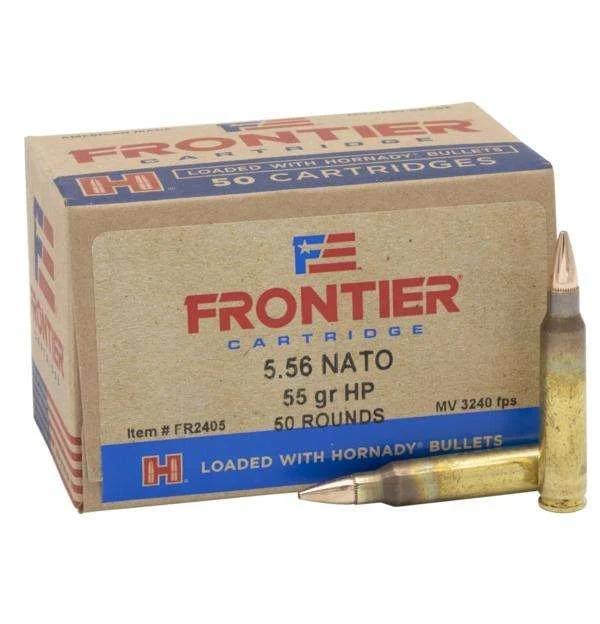FRONTIER® 5.56 NATO 55 GR HOLLOW POINT MATCH™ (50 - ORIENTED) 50RD/BX 10BX/CS