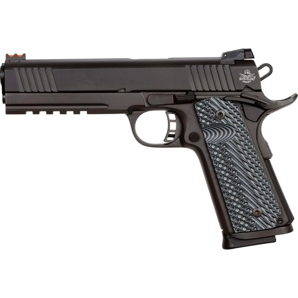 Rock Island TAC Ultra FS 1911 Pistol 45 ACP 5 in. Black Parkerized 8 rd.