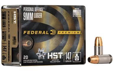 FEDERAL PRM HST 9MM 147GR JHP 20/200