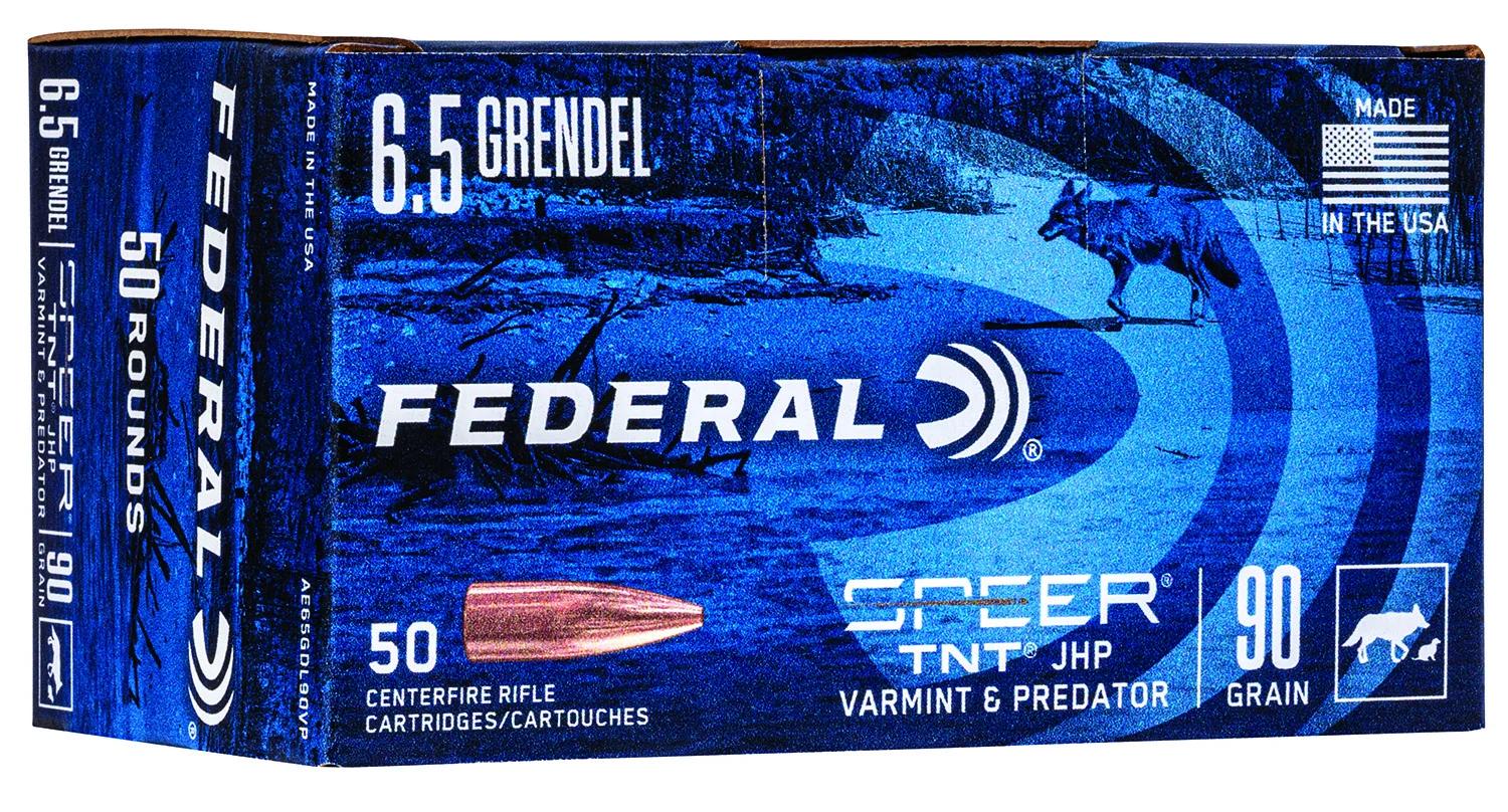 Federal AE65GDL90VP American Eagle Varmint & Predator 6.5Grendel 90gr Jacketed Hollow Point 50 Per Box/5 Case