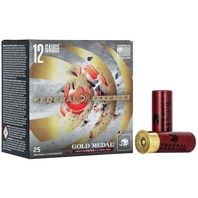 GOLD MEDAL PAPER 12GA 2-3/4'' 1-1/8OZ #8 SHOT 1235 FPS 25/BOX