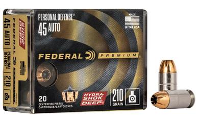 FEDERAL PRM HS DP 45ACP 210GR 20/200