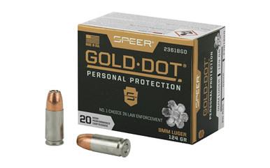 SPEER GOLD DOT 9MM 124GR HP 20/200