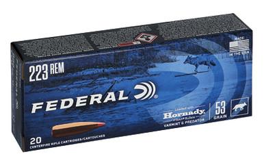 FEDERAL V&P 223REM 53GR HRNDY V-MAX 20/2