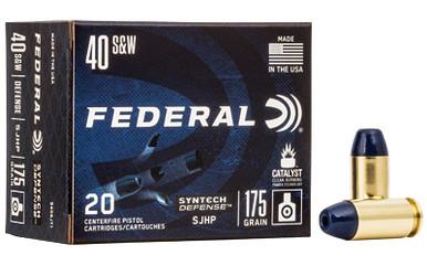 FEDERAL SYN DEF 40S&W 175GR SJHP 20/200