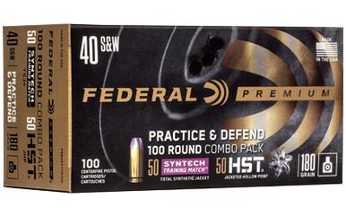 FEDERAL PRCTC & DFND 40S&W HST/SYN 180GR