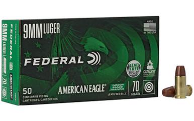 FEDERAL AM EAGLE 9MM 70GR LFB 50/500