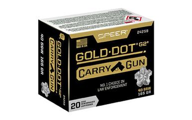 SPEER GLD DOT CARRY GUN 40S&W 165GR HP