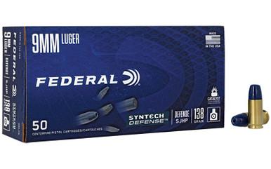 FEDERAL SYN DEF 9MM 138GR SJHP 50/500