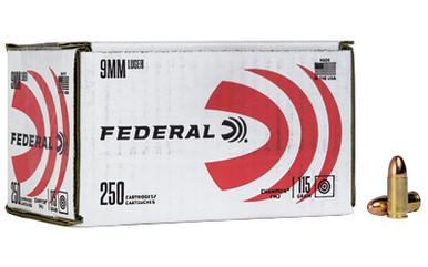 FEDERAL CHAMP 9MM 115GR FMJ 250/1000