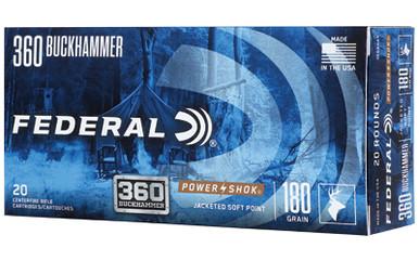 FEDERAL PWRSHK 360 BCKHMMR 180GR 20/200