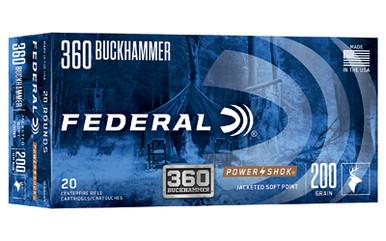 FEDERAL PWRSHK 360 BCKHMMR 200GR 20/200