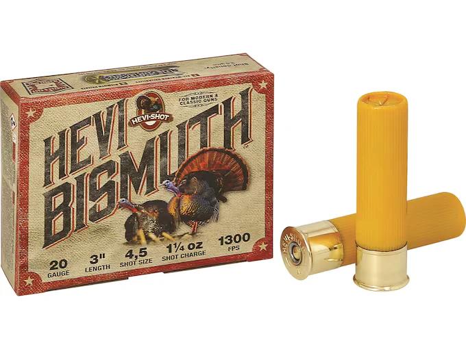 HEVI-SHOT HEVI-BISMUTH TURKEY 20GA 3IN 1-1/4OZ #4 & #5 5 RD/BX 10 BX/CS