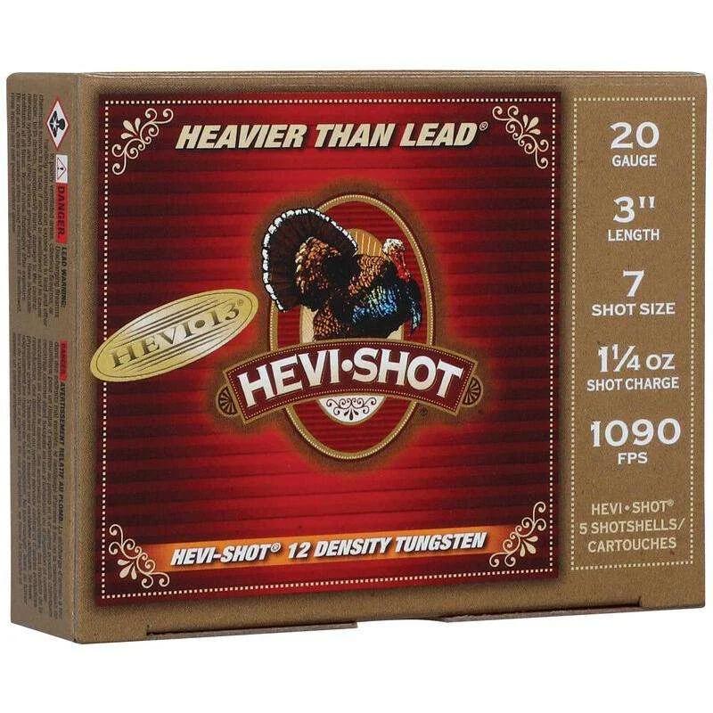 HEVI-SHOT HEVI-13 20GA 3IN 1-1/4OZ #7 5 RD/BX 10 BX/CS