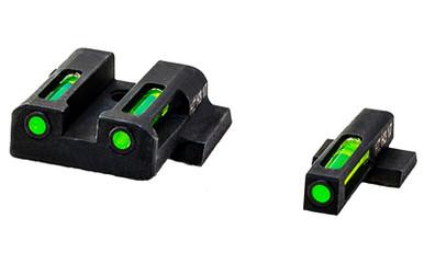 HI-VIZ, HIVIZ H3 NS S&W M&P SHIELD G/G WH
