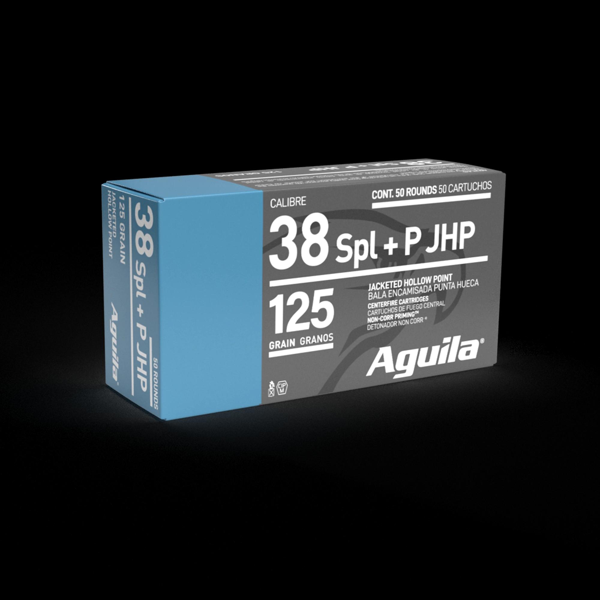 AGUILA 38 SPL JHP 125GR 50RD BOX 10 BXS PER CS