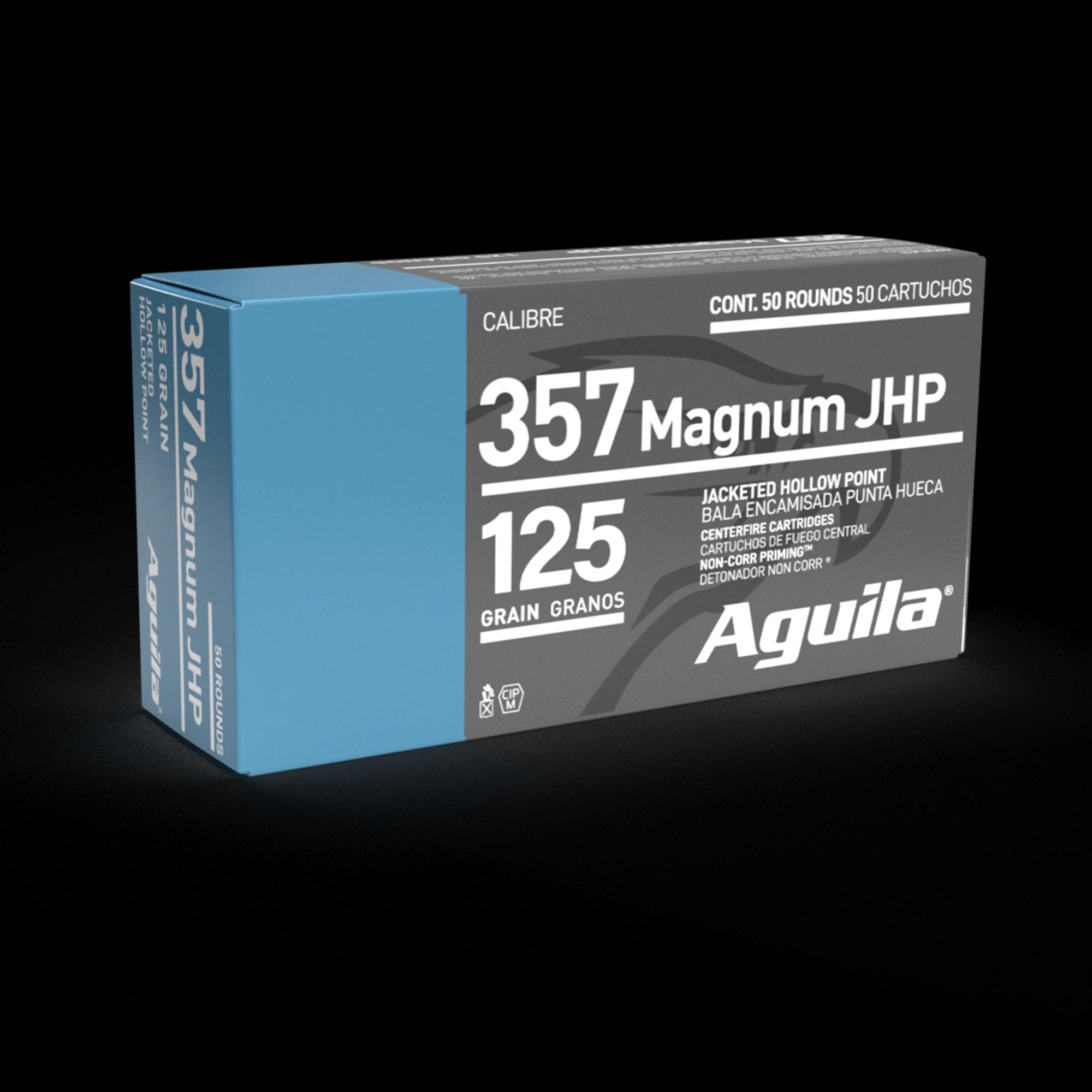 AGUILA 357 MAG JHP 125GR 50RD BOX 10 BXS PER CS