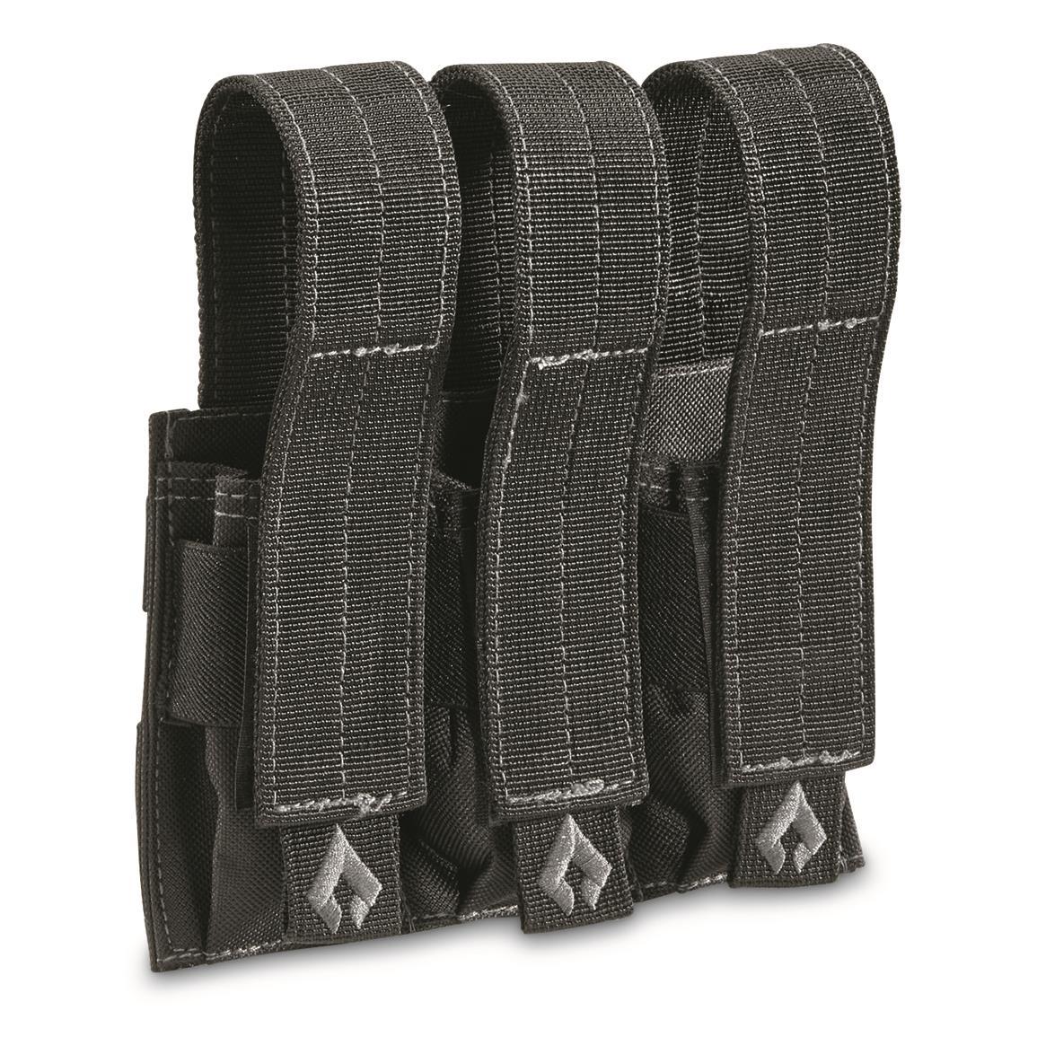 Advanced Warrior Solutions Universal Triple Handgun Magazine Pouch
