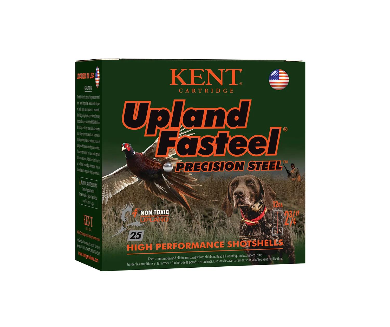 Kent Cartridge K122US325 Upland Fasteel  12Gauge 2.75" 1 1/8oz 5Shot 25 Per Box/10 Case