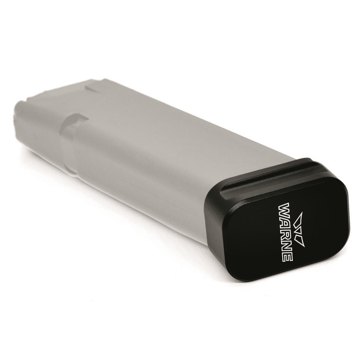 Warne PMAG Glock 17/22 9mm/.40 S&W Magazine Extension +3/+2 Rounds Black