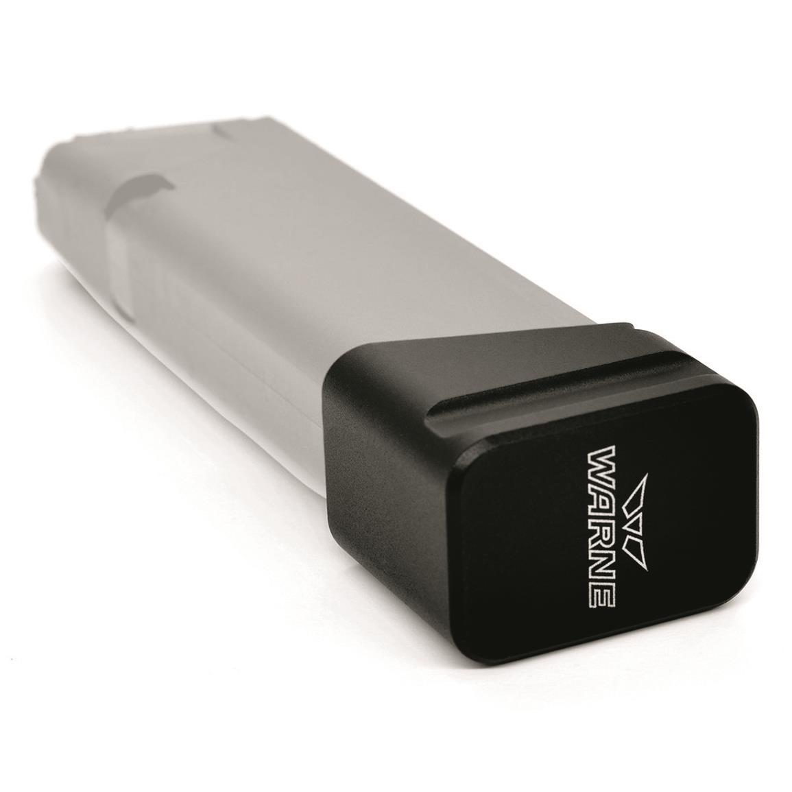 Warne PMAG Glock 17/22 9mm/.40 S&W Magazine Extension +5/+4 Rounds Black