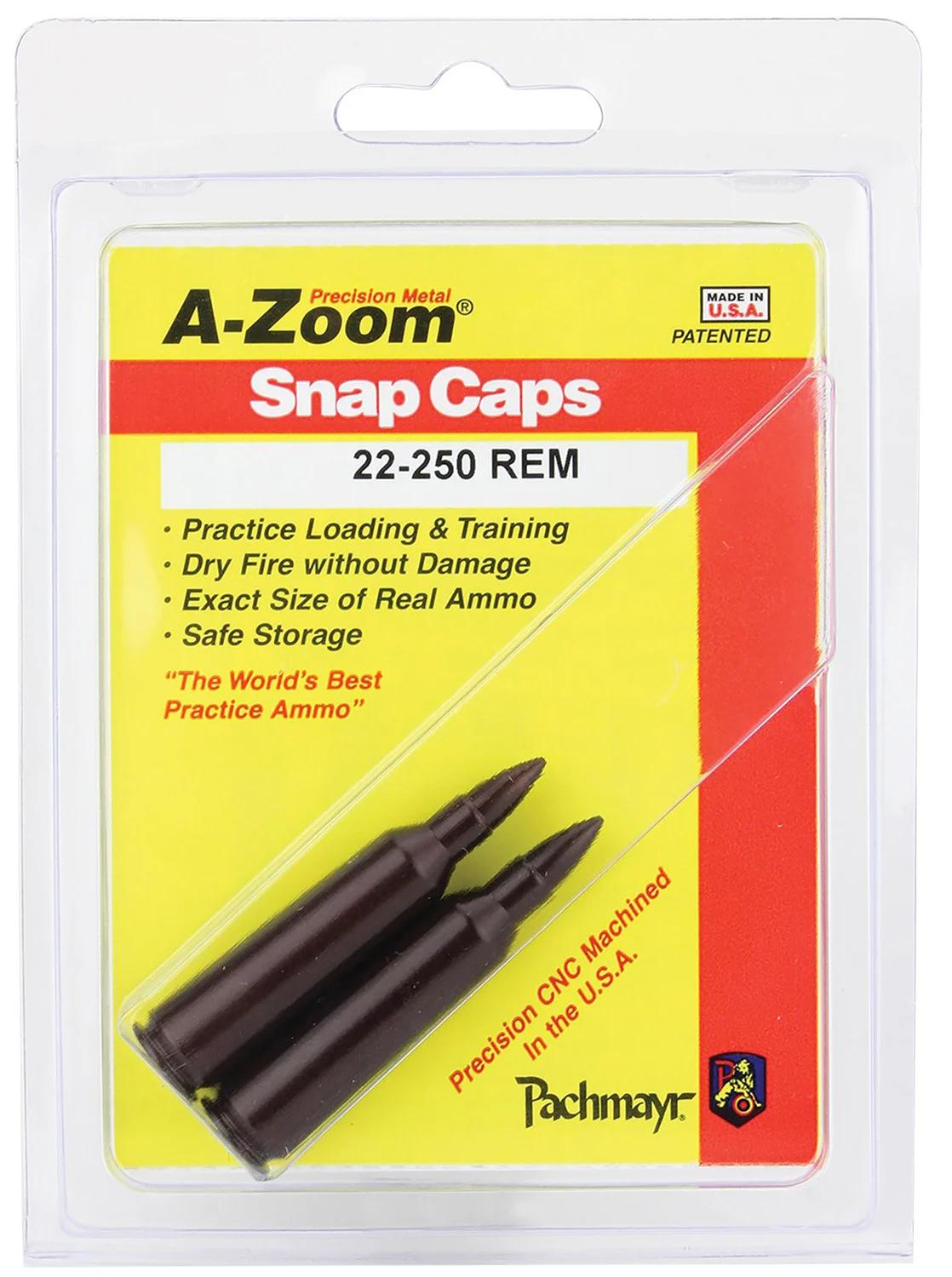 A-Zoom 12254 Rifle Snap Cap 22-250Rem 2Pack