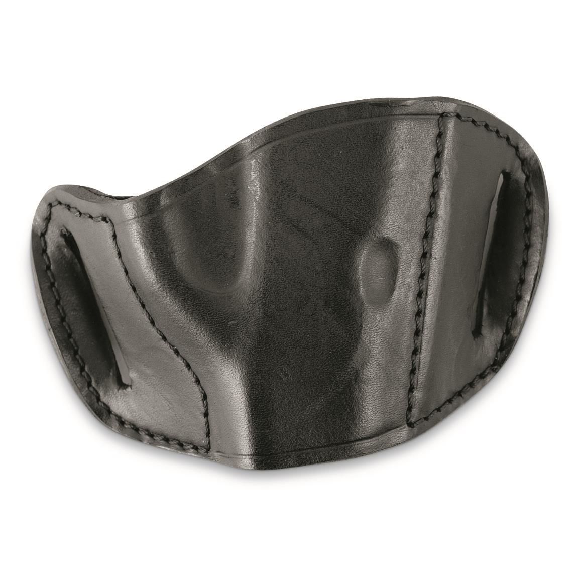 Bulldog Leather Belt Slide Holster Semi-Automatic Pistol Right Hand