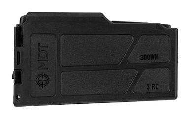MDT, MAG MDT LA 3.85 300WM 3RD POLY BLK, 300 WIN MAG