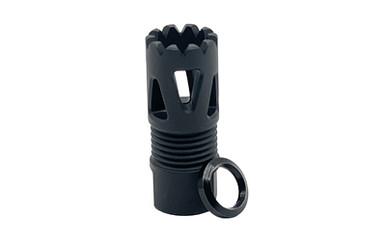 LBE FLASH HIDER TRI-PORTS 1/2X28 BLK