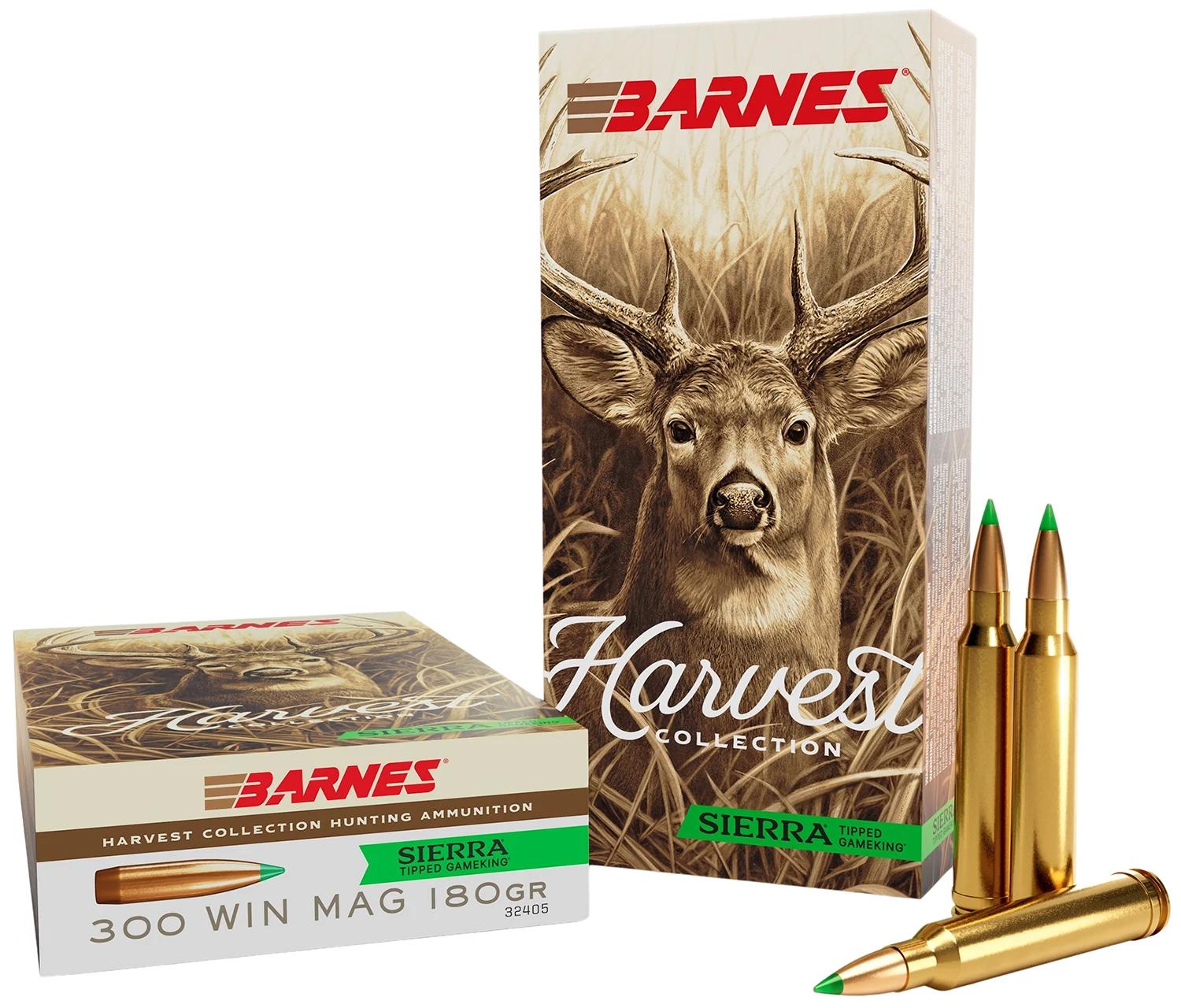 Barnes Bullets 32405  Harvest 300WinMag 180gr Sierra Tipped GameKing 20 Per Box/10 Case