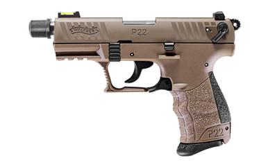WALTHER P22Q 22LR 3.42 10RD TAC FDE
