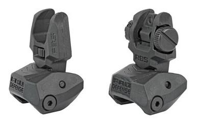 F.A.B. DEFENSE, FAB DEF POLY FLIP-UP SIGHT SET BLK