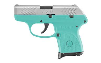 RUGER LCP 380ACP 2.75 TURQ/NCKL 6RD