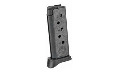 MAG RUGER LCP 380ACP 6RD BL W/EXT