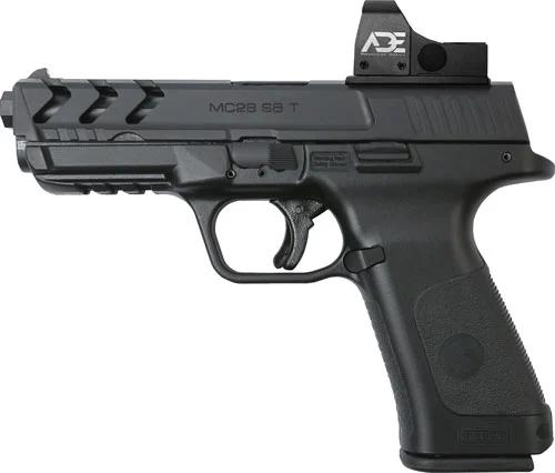 GIRSAN MC28SA 9MM ADJ. SGT - W/OPTIC 17-SHOT BLACK POLY