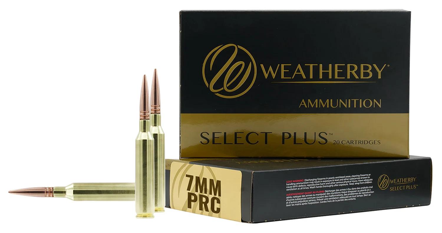Weatherby F7PRC150SCO Select Plus  7mmPRC 150gr Swift Scirocco 20 Per Box/10 Case