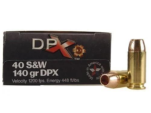 COR-BON Handgun Ammunition .40 S&W 140 gr DPX 1200 fps 20/box
