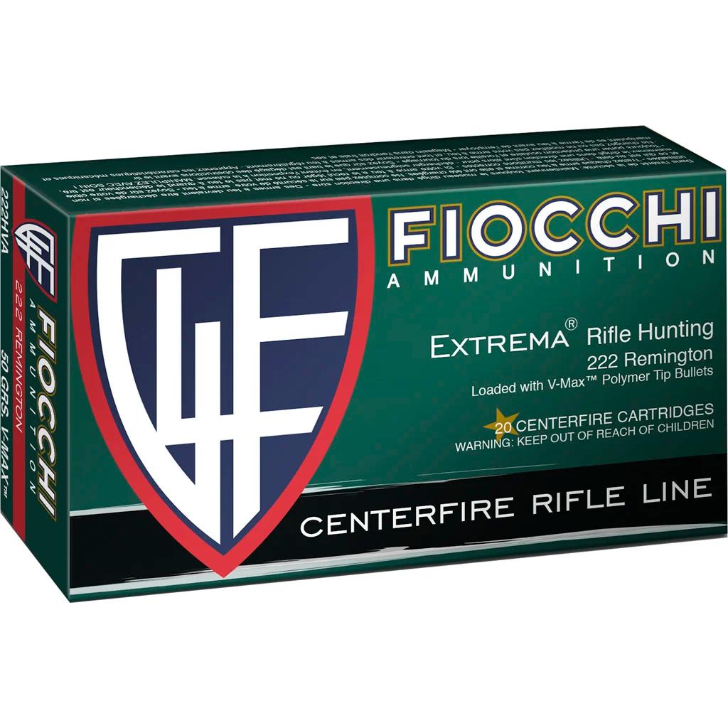 Fiocchi FXT Centerfire Rifle Ammo 222 Rem. 50 gr. V-Max 20 rd.