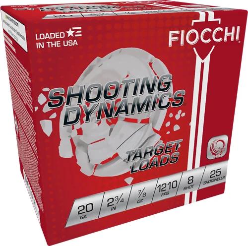 FIOCCHI 20GA 2.75" 7/8OZ #8 - 1210FPS 250RD CASE LOT