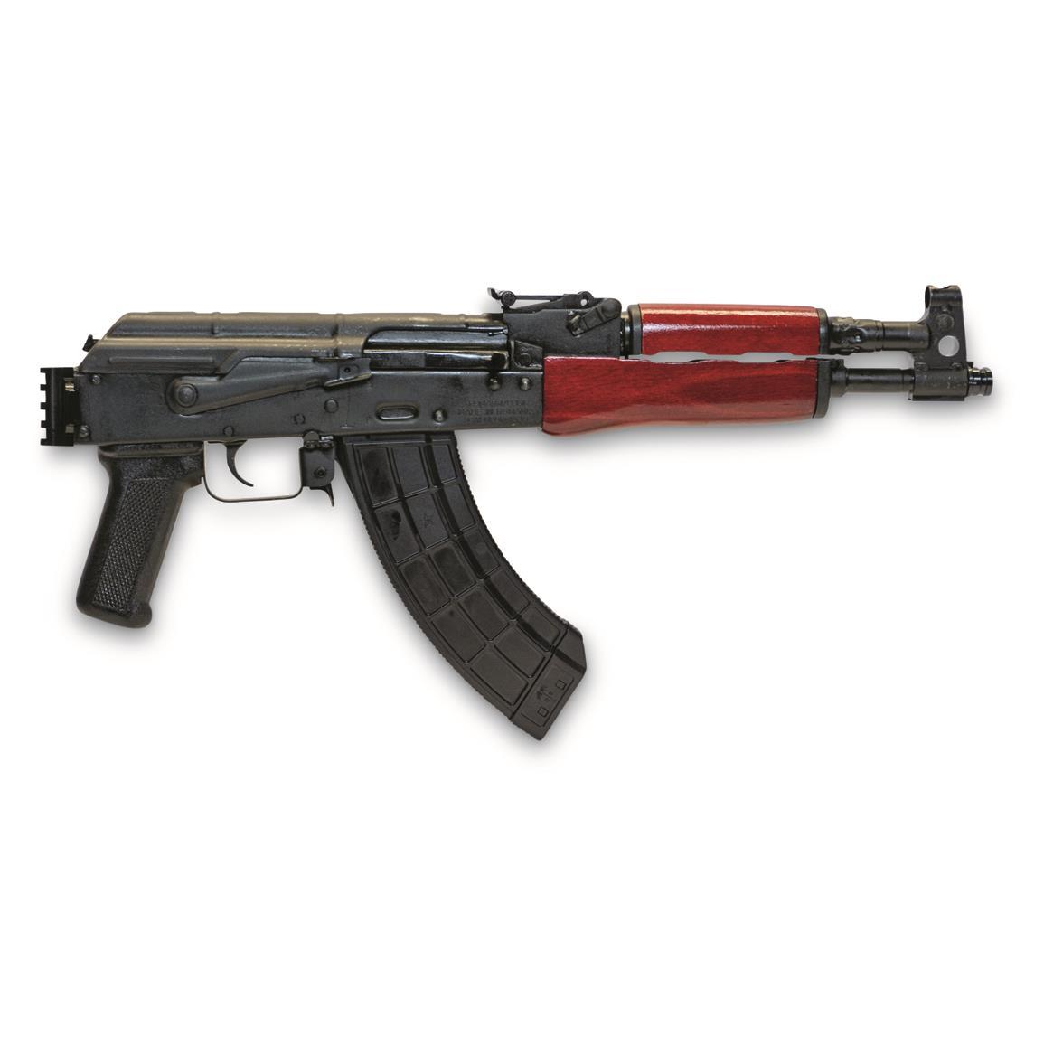 Century Arms Mini Draco Pistol Semi-Auto 7.62x39mm 12.25" Barrel 30+1 Rounds Russian Red