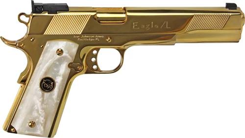 IVER JOHNSON EAGLE XL - 45ACP 6" 24K GOLD WHITE PEARL