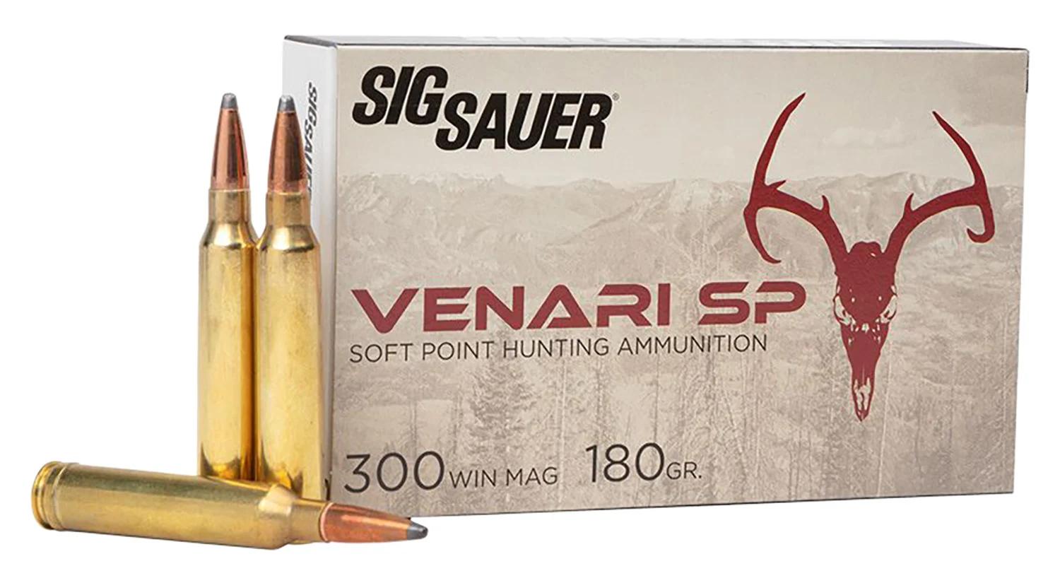 Sig Sauer V300WMSP18020 Venari  300WinMag 180gr Soft Point 20 Per Box/10 Case