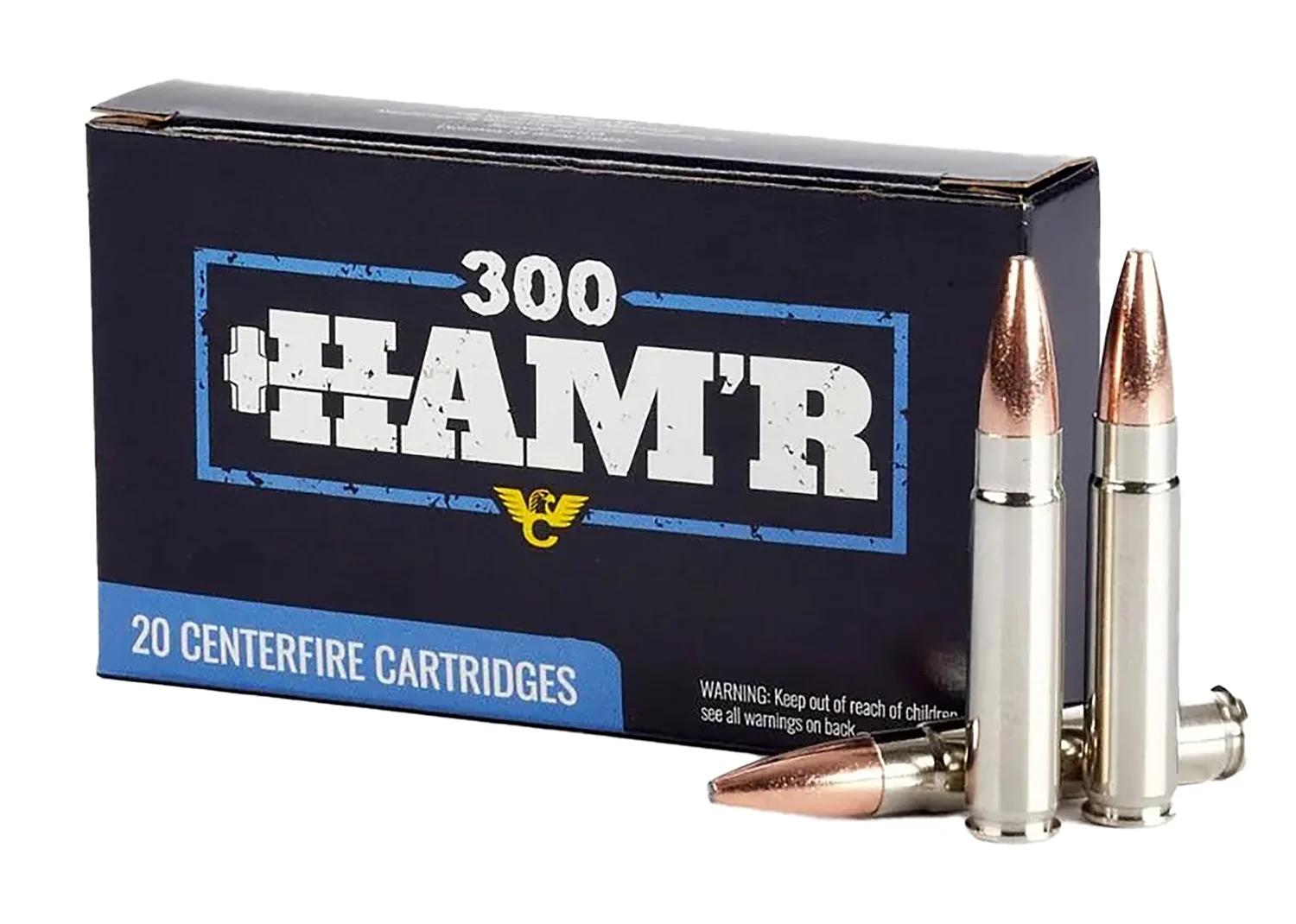 Wilson Combat A300HMR135HBN HAM'R Bonded 300 HAM'R 135 gr Speer HAM'R Bonded Nickel-Plated Brass 20 Bx/ 10 Case