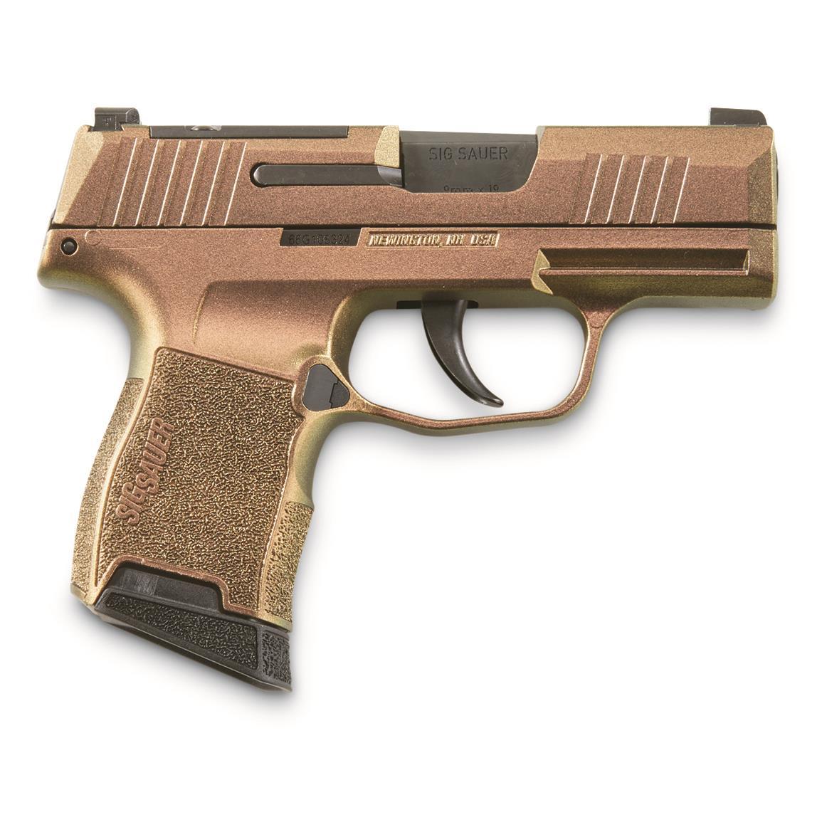 SIG P365 Shark Coast Tactical Supersonic Semi-automatic 9mm 3.1" Barrel 10 Rounds