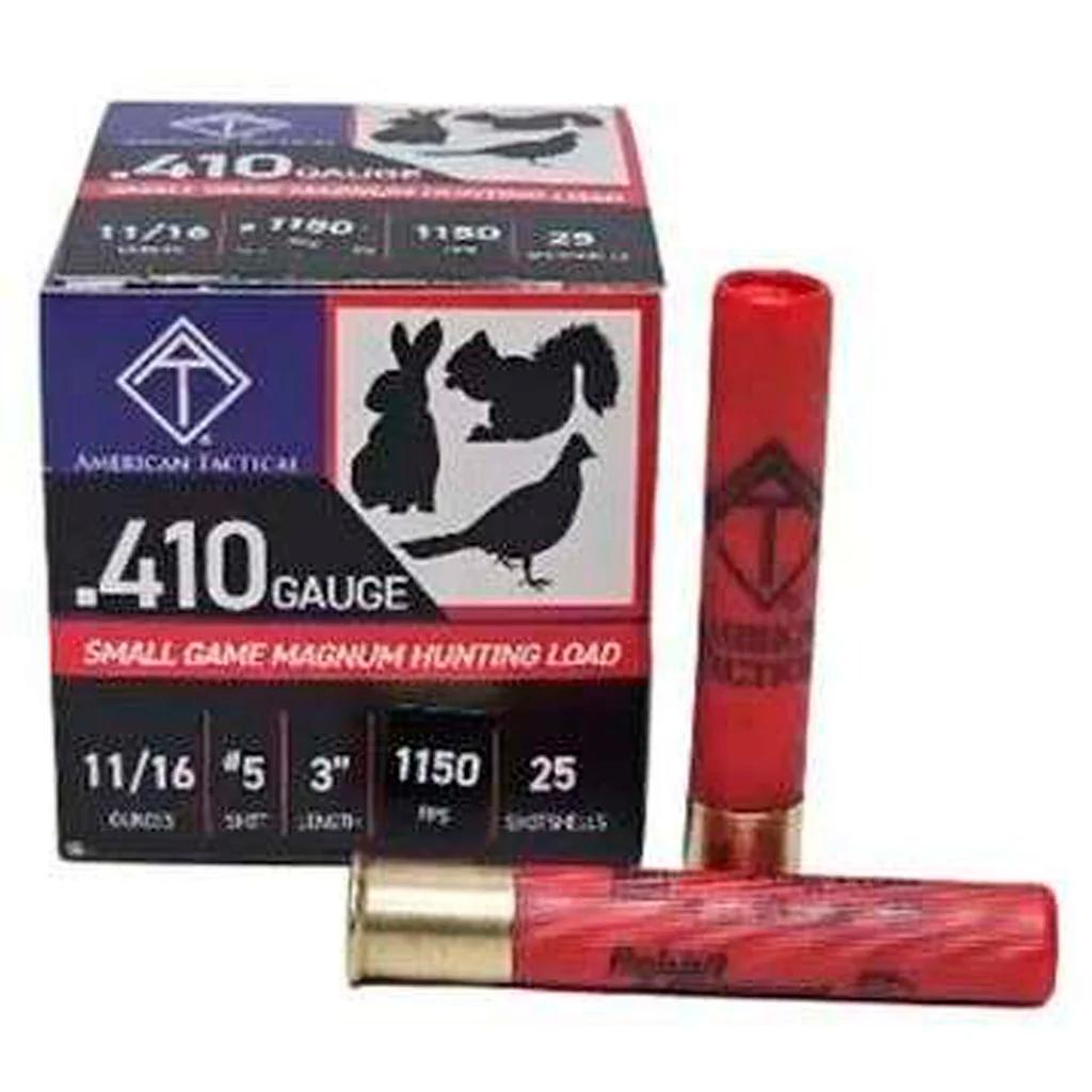 ATI Hunting Shotgun Ammo 410 ga. 5 Shot 11/16 Oz. 25 rds