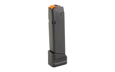 SHIELD ARMS, MAG SHIELD GLOCK 17 +5/4 EXTN BLK, 9MM