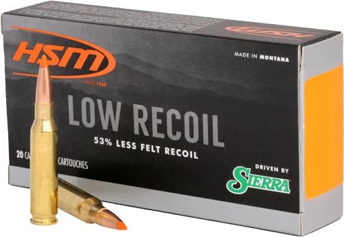 HSM LOW RECOIL 6.5 CM 140GR - SBT 20RD 25BX/CS