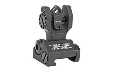 TROY INDUSTRIES, TROY FLDNG REAR DI-OPTC SGHT TRIT BK
