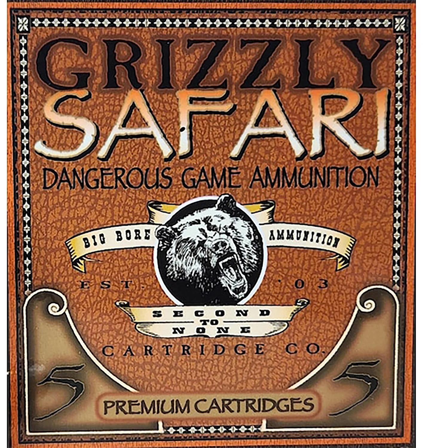 Grizzly Ammo GC47NE2   470NitroExpress 500gr Solid Brass 5 Per Box/10 Case