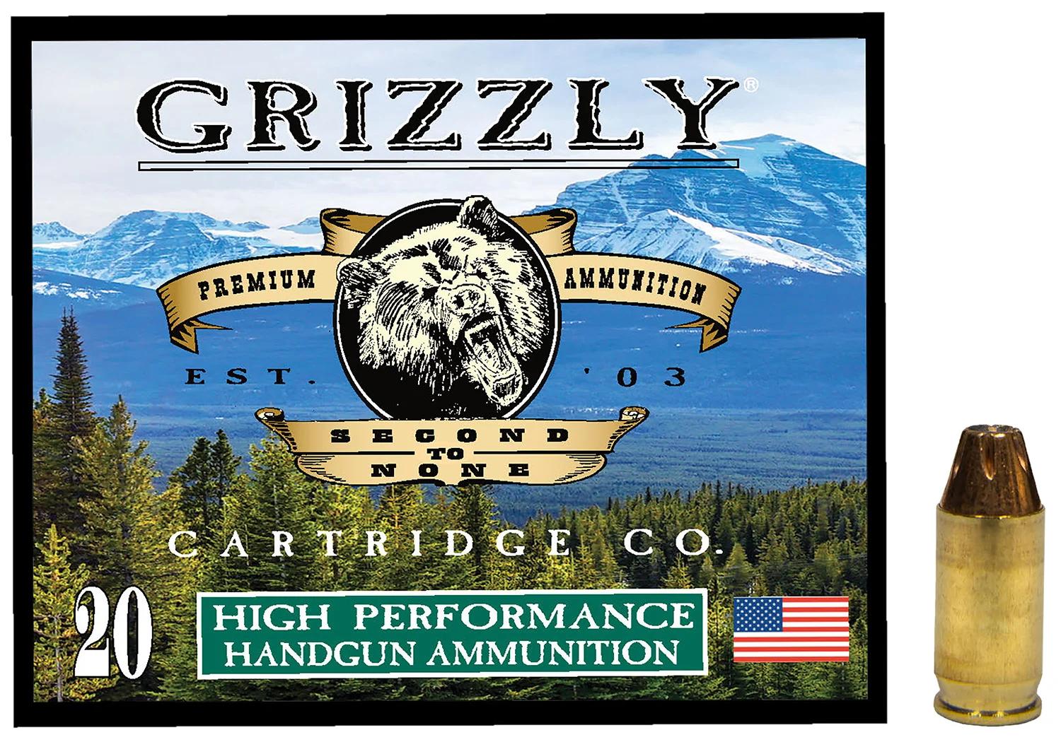 Grizzly Ammo GC38A1   380ACP+P 90gr Jacketed Hollow Point 20 Per Box/10 Case